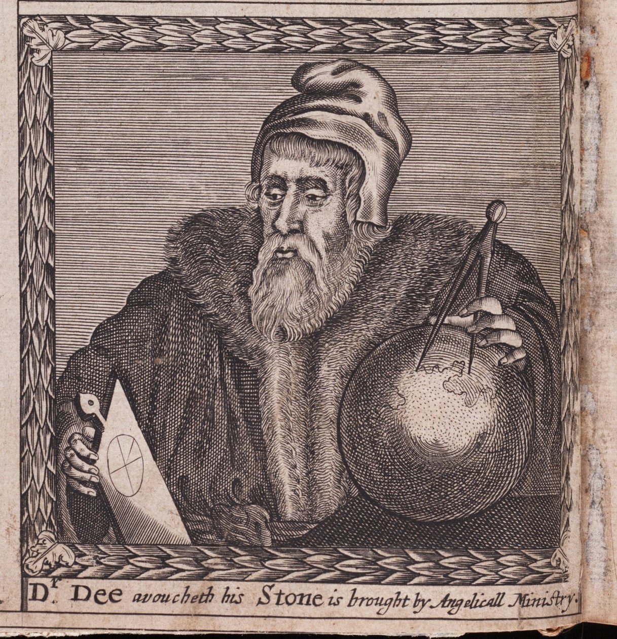 John Dee (1527-1609) - Nimetön työ, kaiverrus tekijältä Anonymous Anonymous