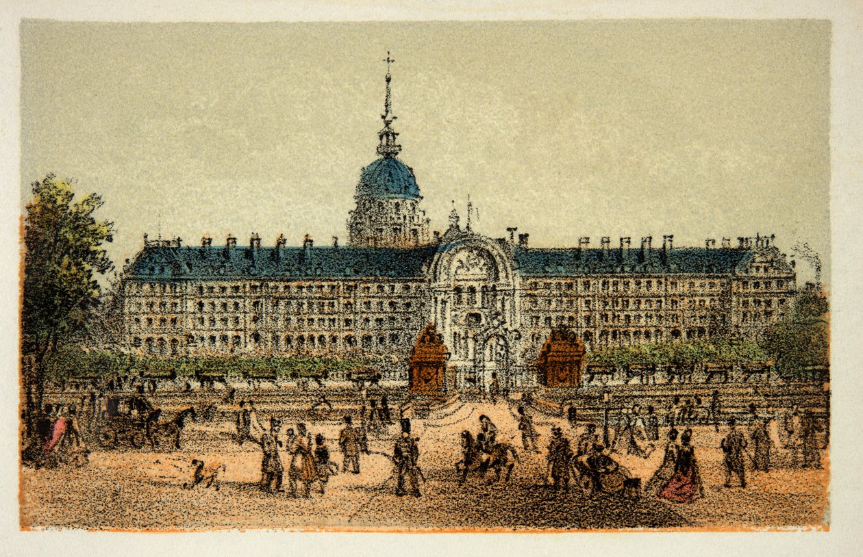 Pariisi 1874: Hotel des Invalides, yksityinen kokoelma tekijältä Anonymous Anonymous