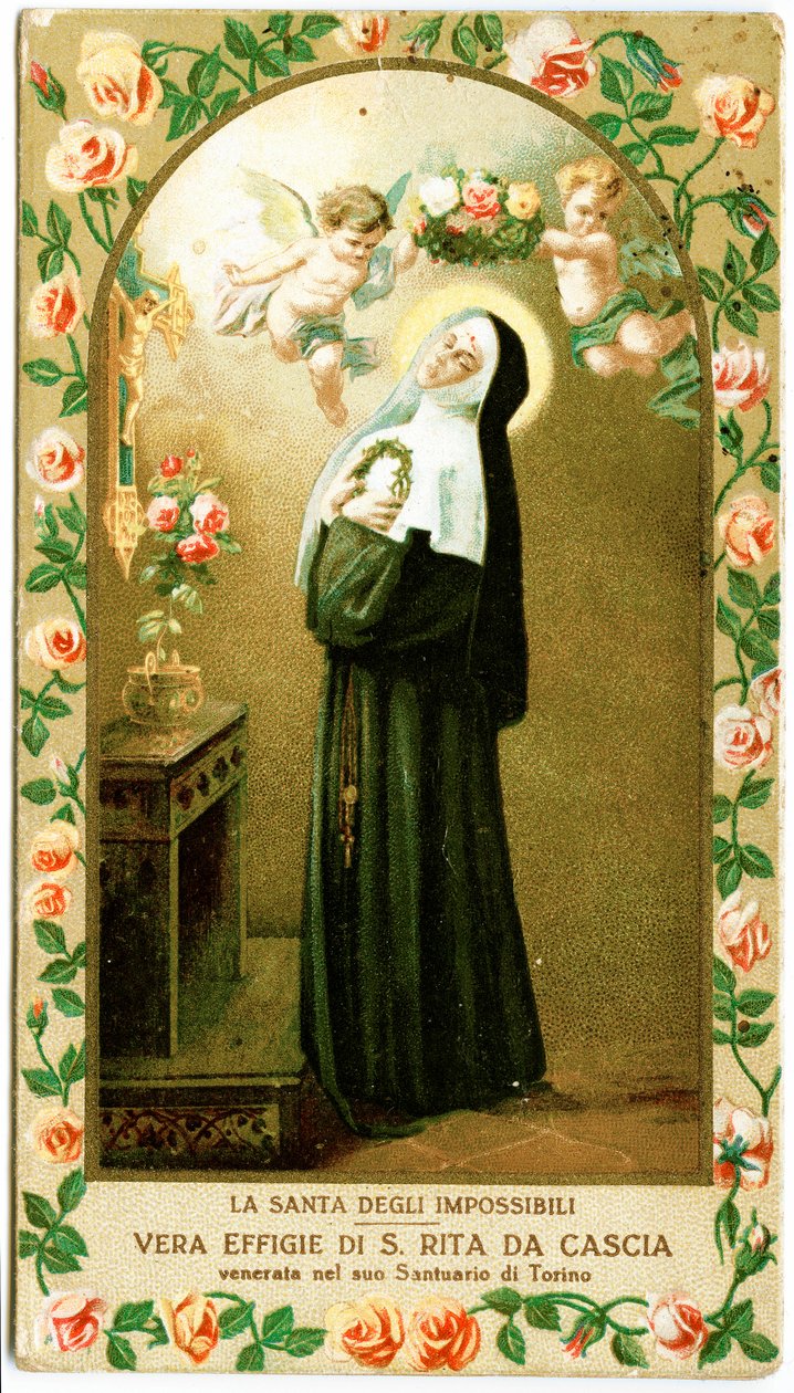 Saint Rita of Cascia (kaiverrus tekijältä Anonymous Anonymous