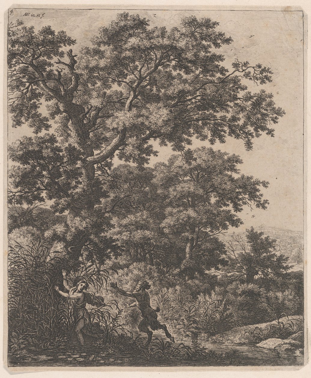 Pan ja Syrinx, 1600-luku. tekijältä Anthonie Waterloo