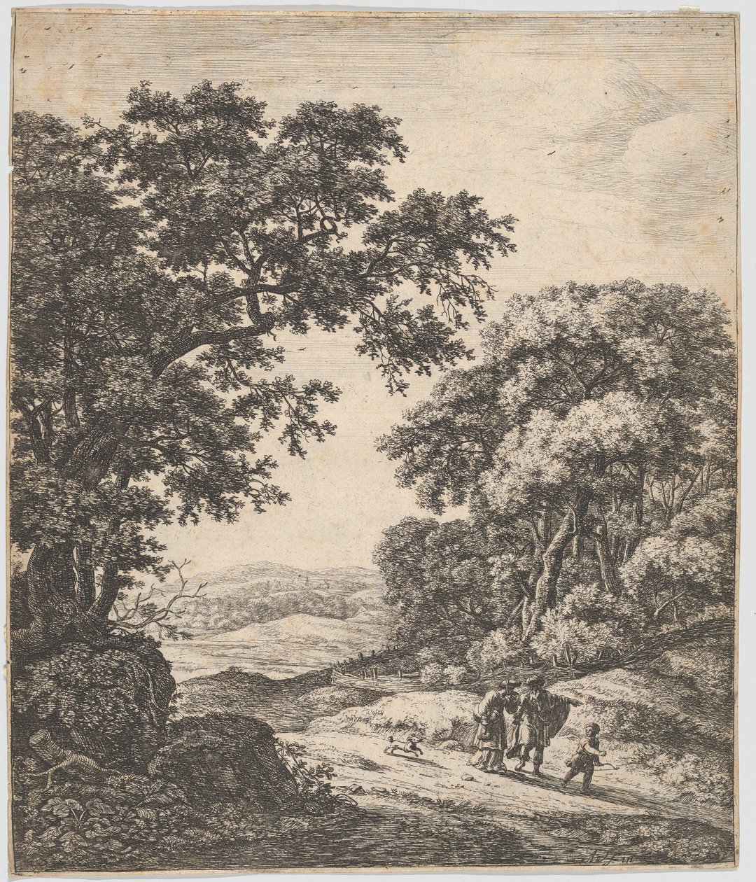 Hagarin karkotus, 1600-luku. tekijältä Anthonie Waterloo