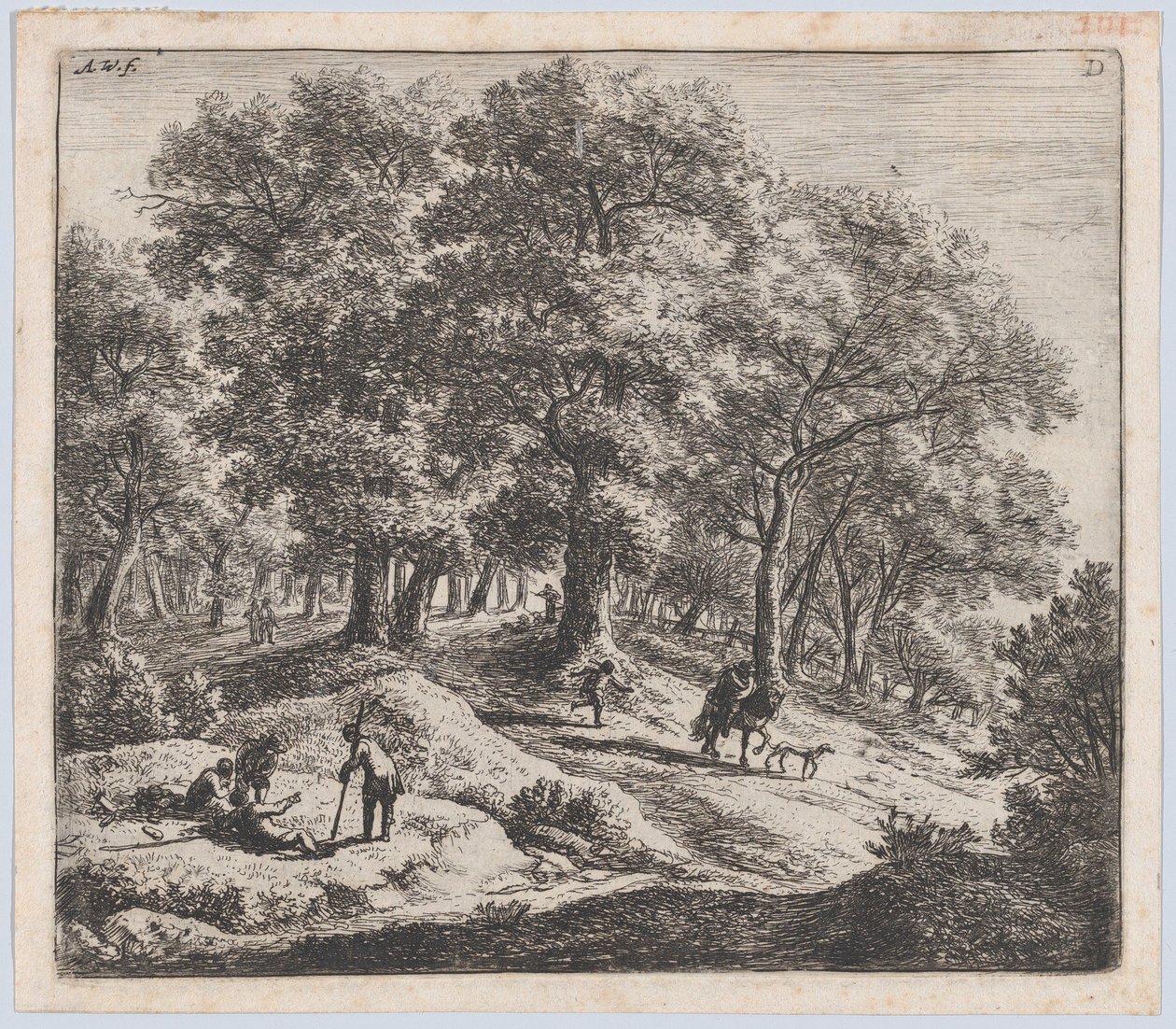 Metsästäjät, 1600-luku. tekijältä Anthonie Waterloo