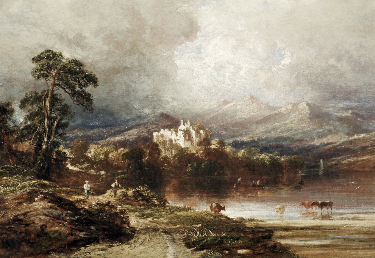 Dunstaffnage Castle, Argyllshire, Skotlanti tekijältä Anthony Vandyke Copley Fielding