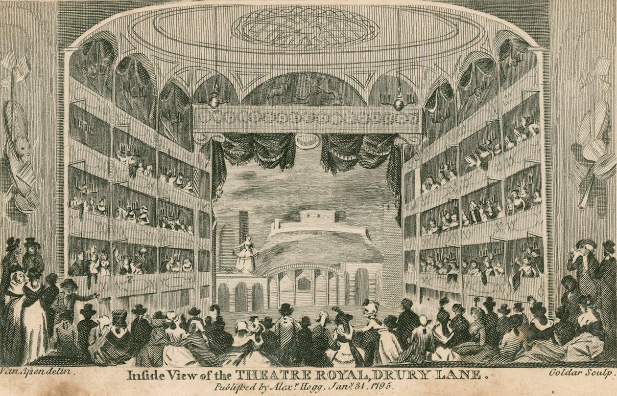 Sisäkuva Theatre Royalista, Drury Lane, Lontoo tekijältä Anthony van Assen