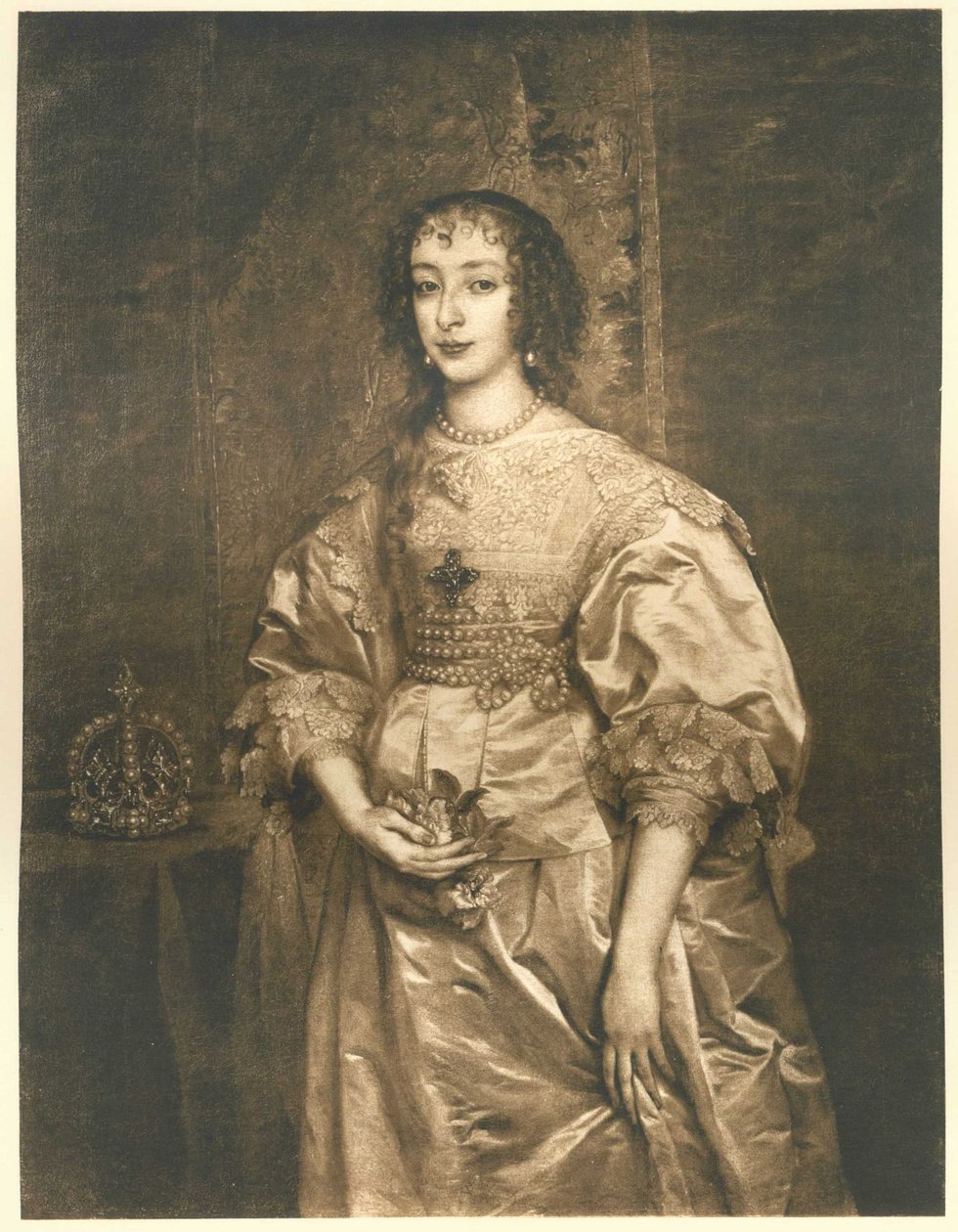 Henriette Maria von Frankreich (1609–1668), Gemahlin Karls I. von Englanti tekijältä Anthony van Dyck