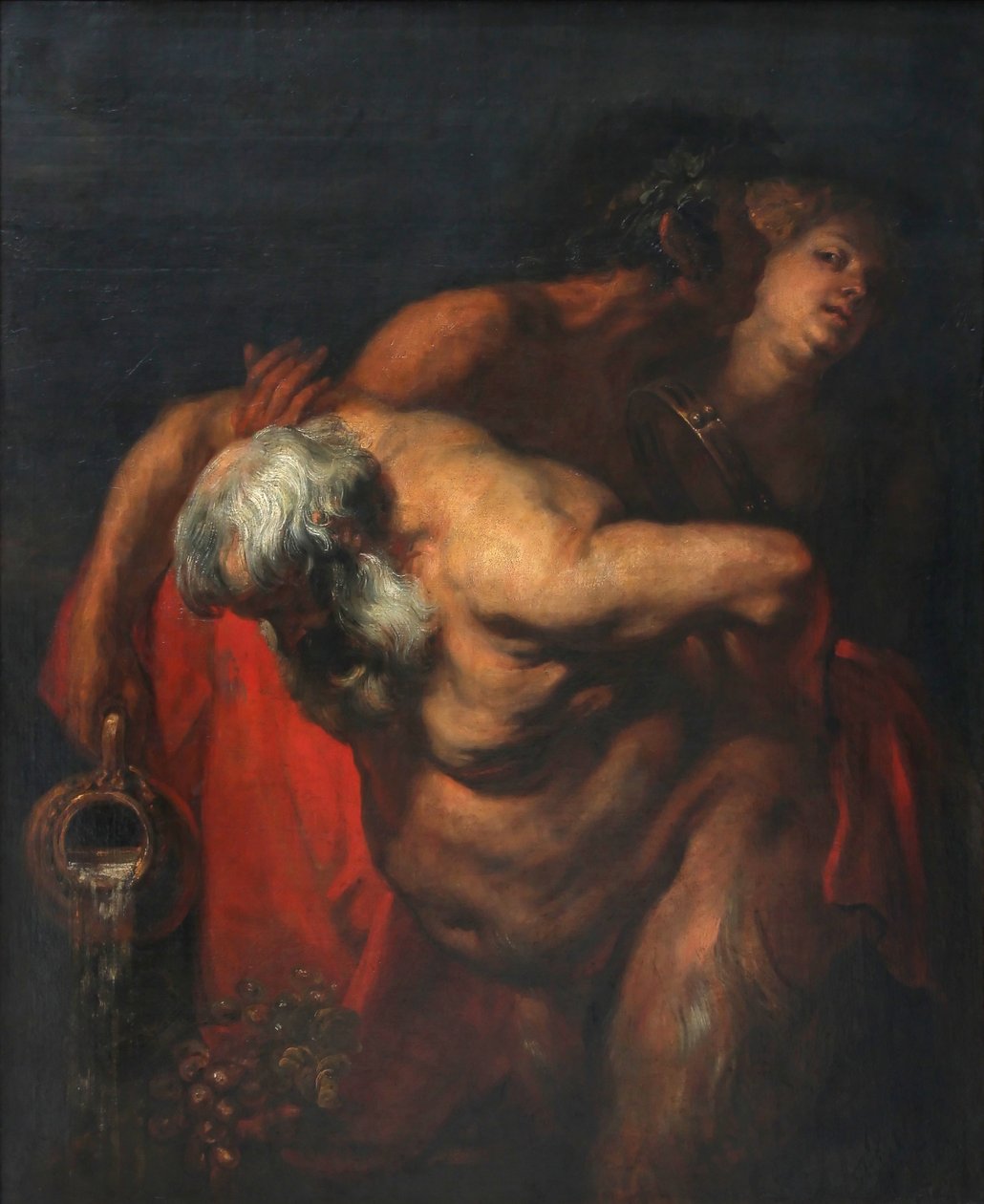 Silène ivre soutenu par un faune et une bacchante tekijältä Anthony van Dyck