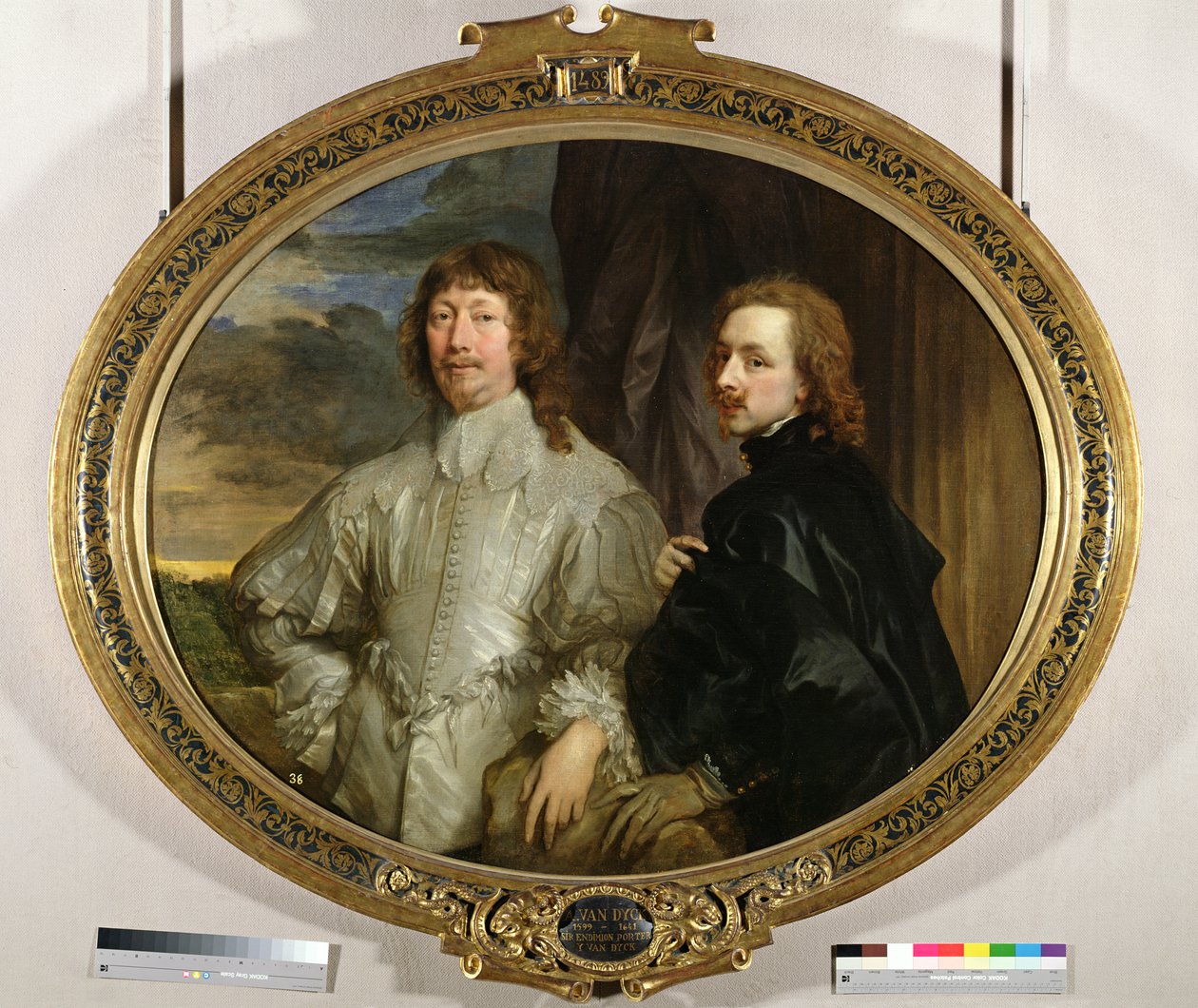 Sir Endymion Porter (1587-1649) ja taiteilija, n. 1635 tekijältä Anthony van Dyck