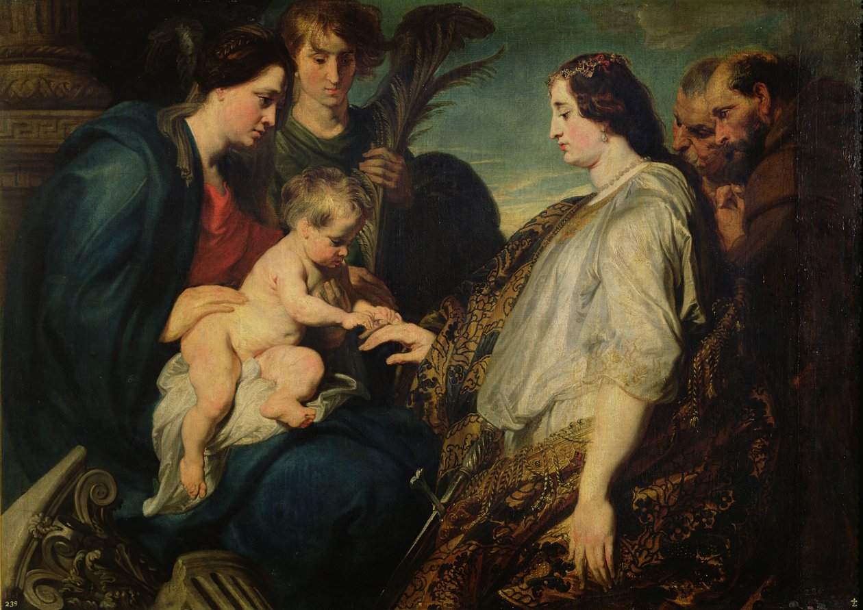 Pyhän Katariinan mystinen häät, 161820 tekijältä Anthony van Dyck