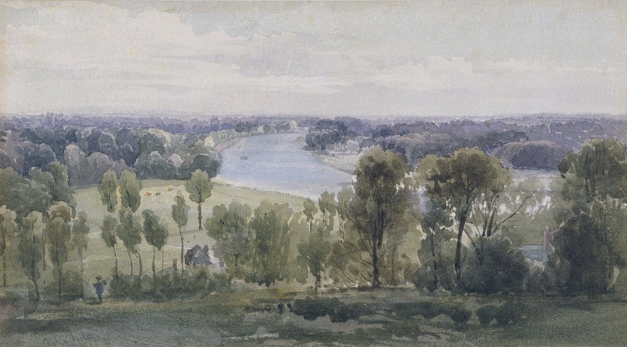 Richmond Hill, 1830 tekijältä Anthony Vandyke Copley Fielding
