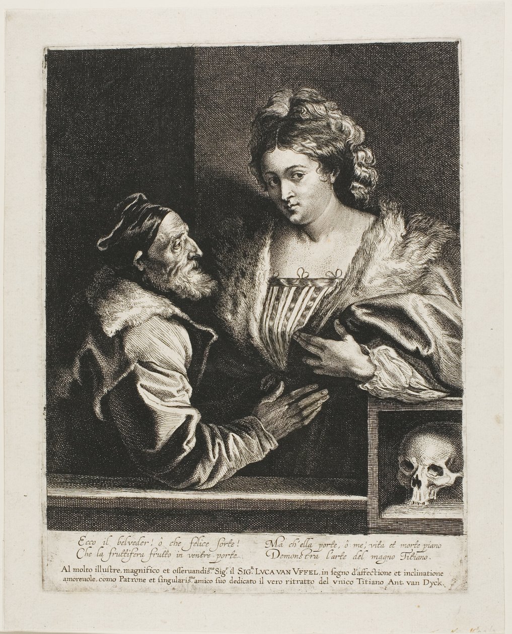 Titian ja hänen rakastajatar tekijältä Anthony van Dyck