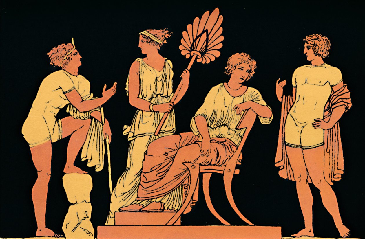 "Iphigenia ja Orestes", 1880 tekijältä Antique