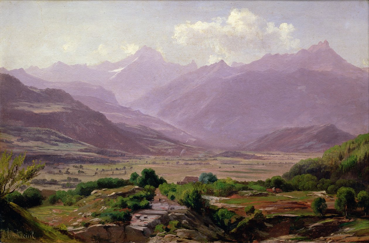 Laakso aamunkoitteessa, 1852 tekijältä Antoine Chintreuil