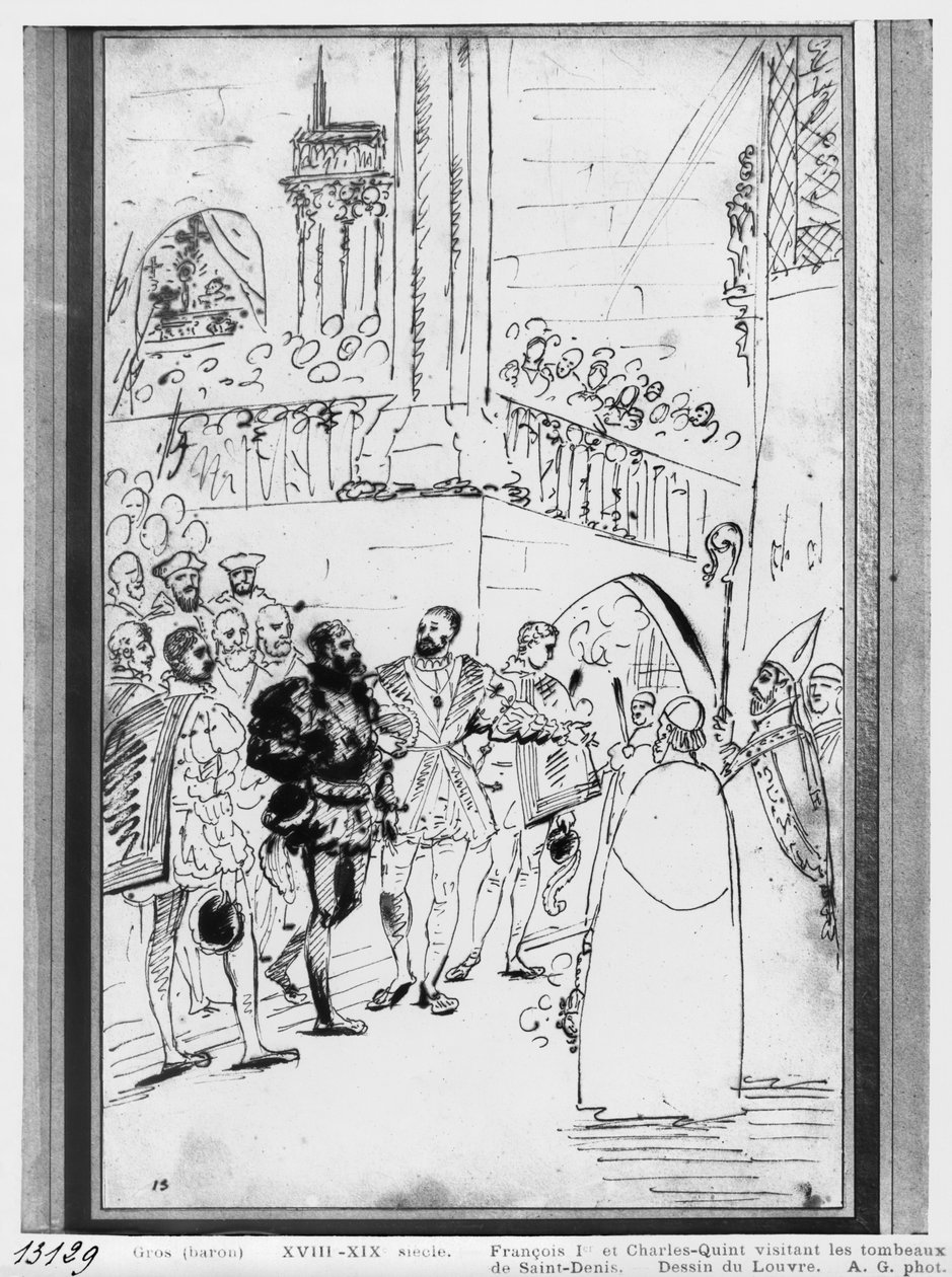 Franciscus I ja Kaarle V Saint-Denis