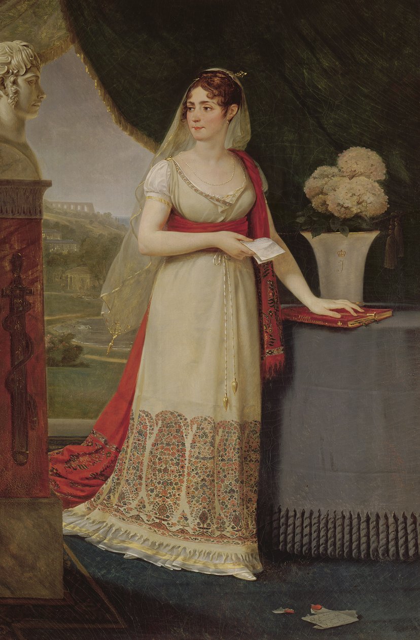 Josephine Tasher de la Pagerie (1763-1814) Ranskan keisarinna, joka katselee poikansa Eugene de Beauharnais