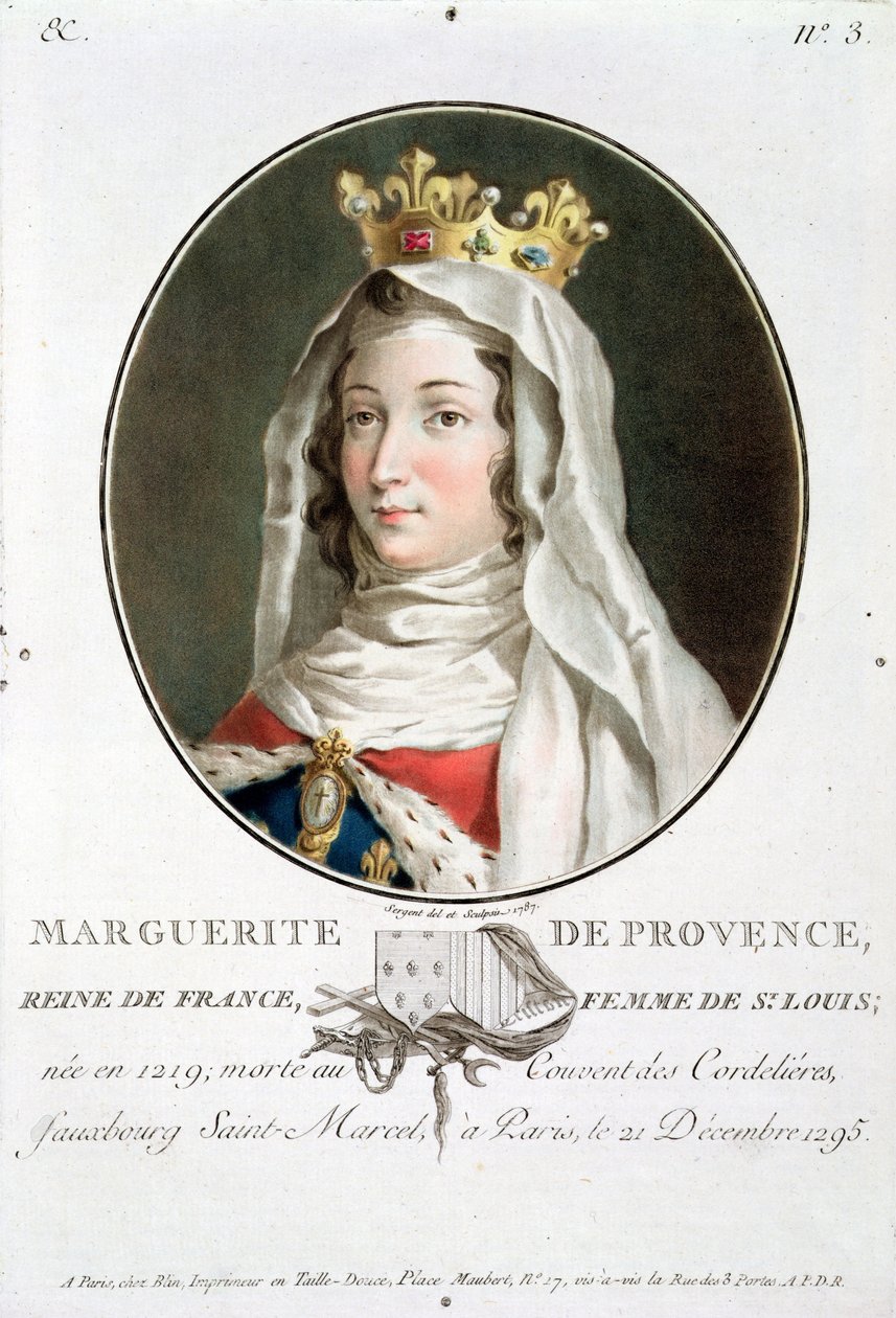 Muotokuva Marguerite Provencelaisesta (1219-95), 1787. tekijältä Antoine Louis Francois Sergent Marceau