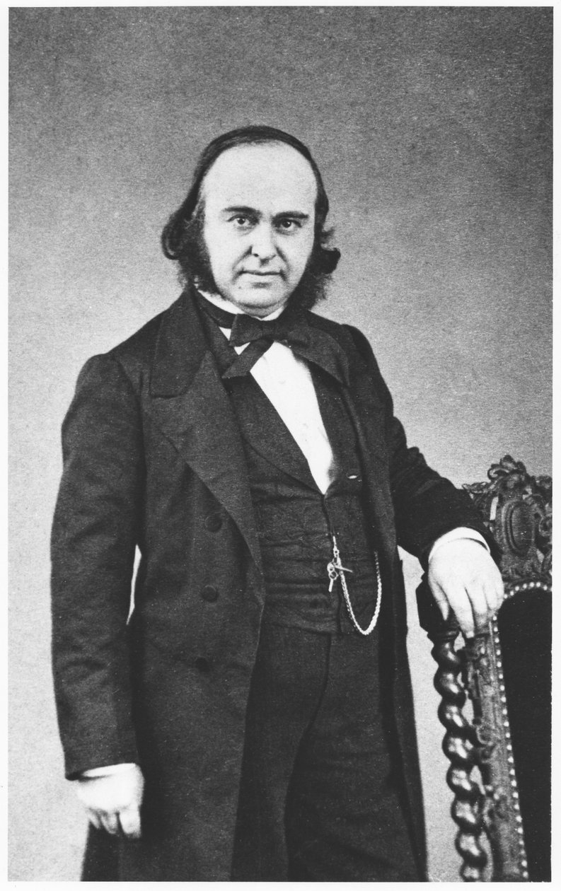 Paul Brocan (1824-80) valokuvallinen käyntikortti n. 1860-70 tekijältä Antoine Rene Trinquart