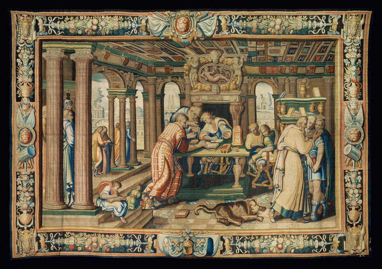 Gobeliini " Artemisia historia ", Pariisi ... tekijältä Antoine Caron