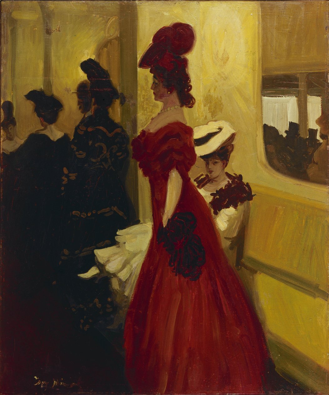 Theatre Box Spectatress, 1906 tekijältä Antoine Guillaume Minartz
