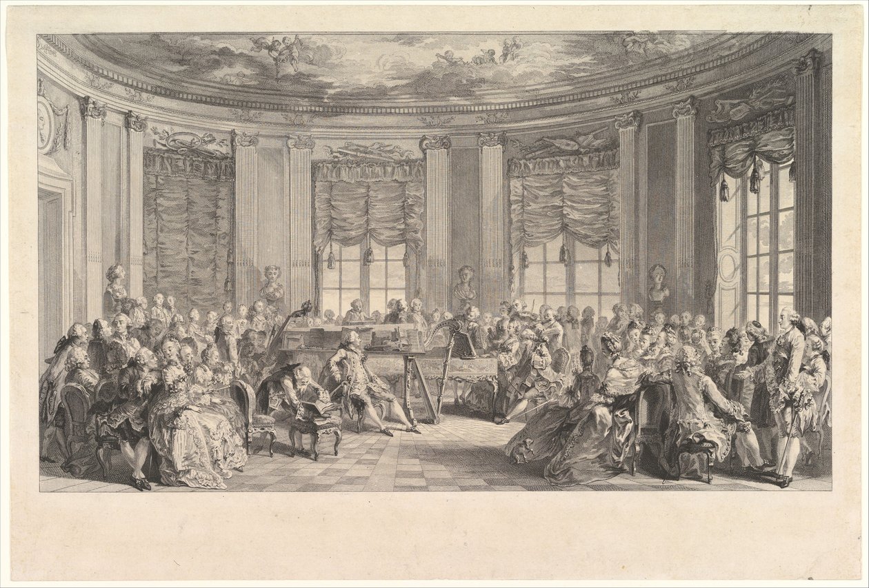Konsertti, 1774. tekijältä Antoine Jean Duclos