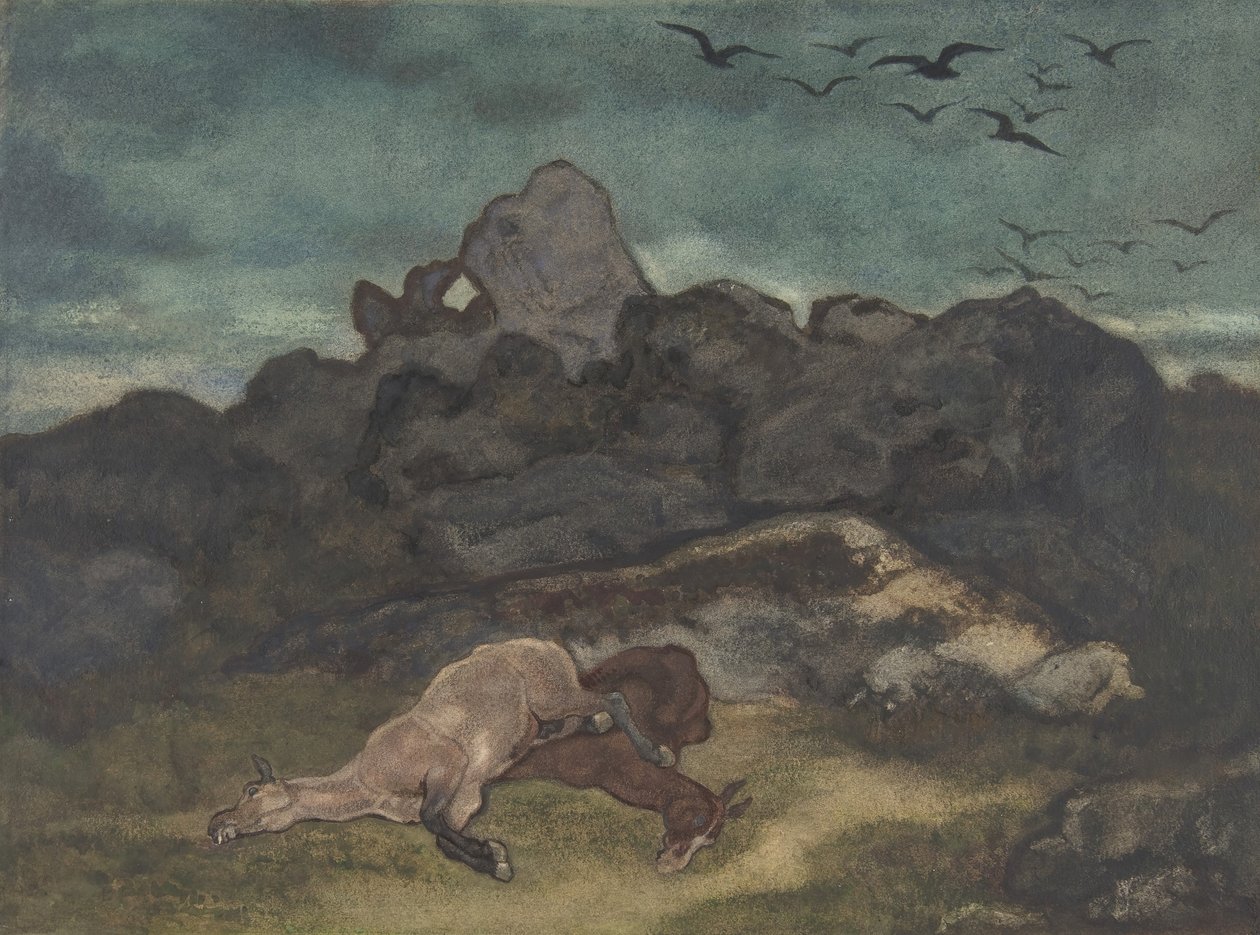 Kuolleet hevoset, 1810-75. tekijältä Antoine Louis Barye