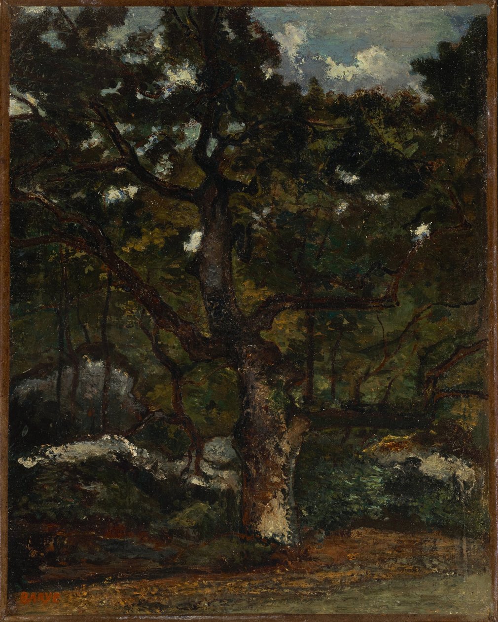 Tontti Fontainebleaun metsässä tekijältä Antoine Louis Barye