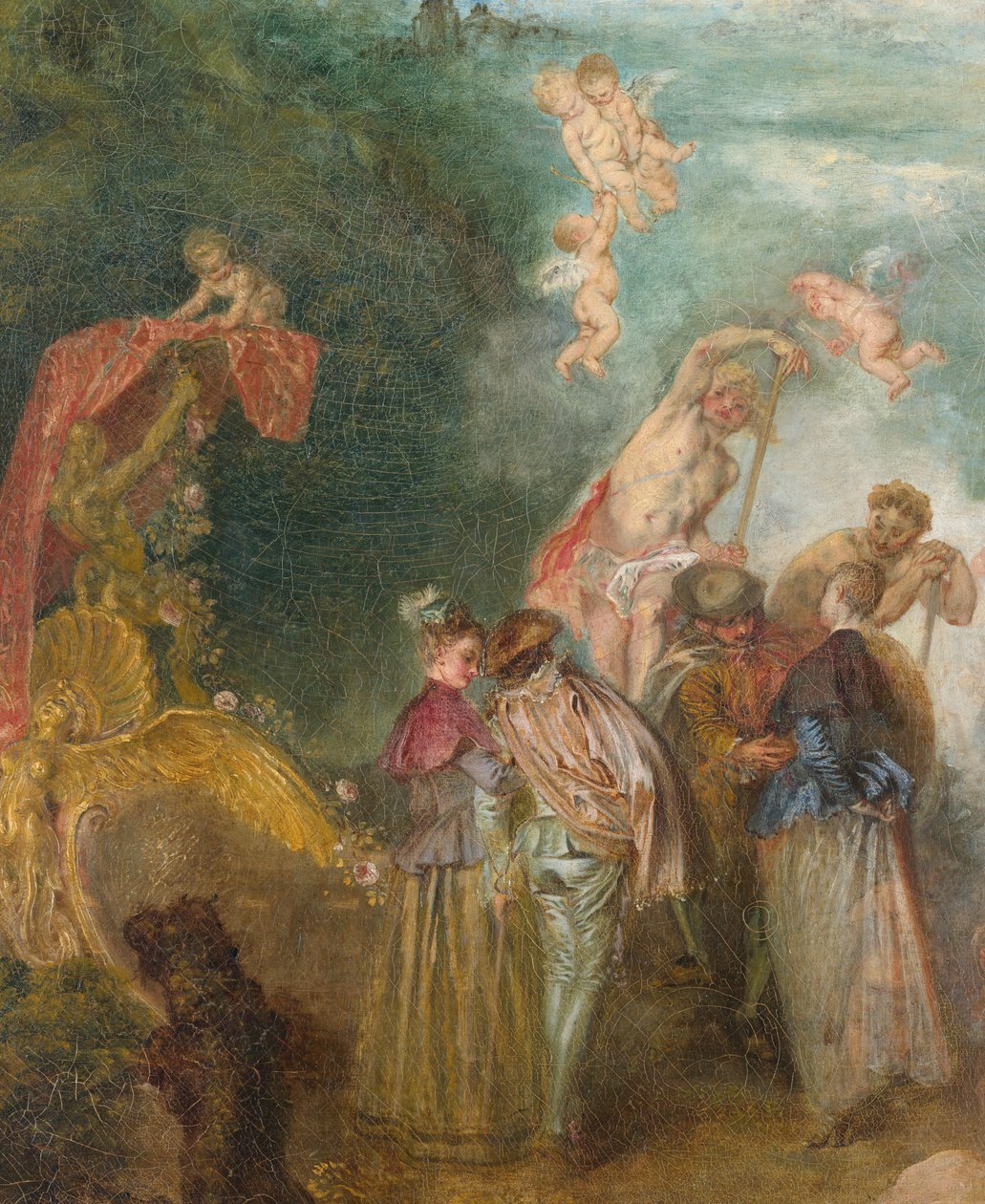 Pyhiinvaellus Cytheran saarella (1717) tekijältä Jean Antoine Watteau