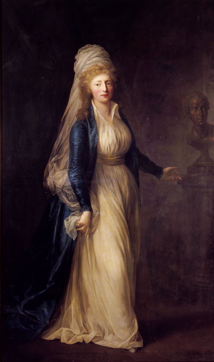 Tanskan prinsessa Louise Augusten (1771-1843) muotokuva tekijältä Anton Graff