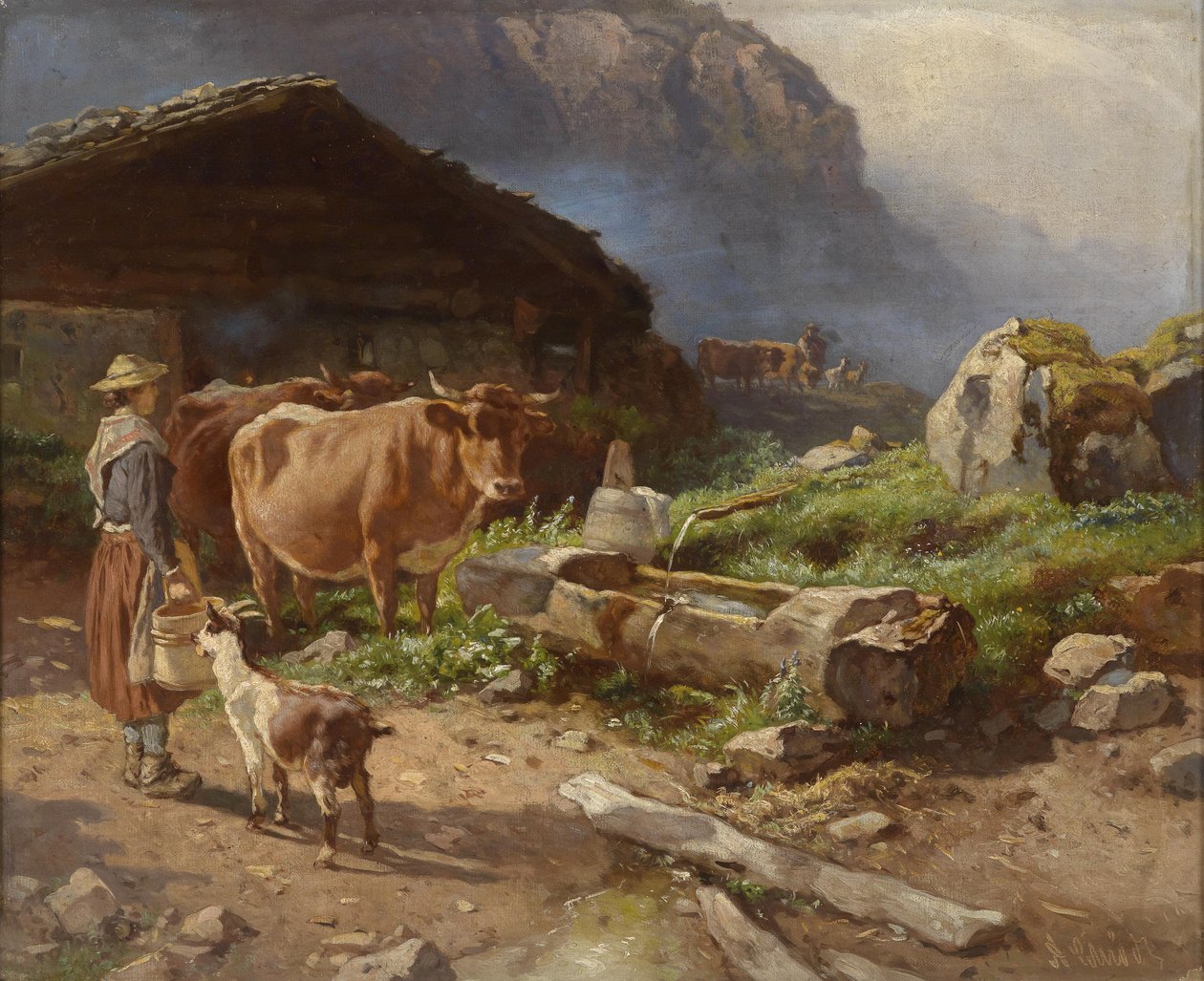 Auf der Alm. tekijältä Anton Schrodl