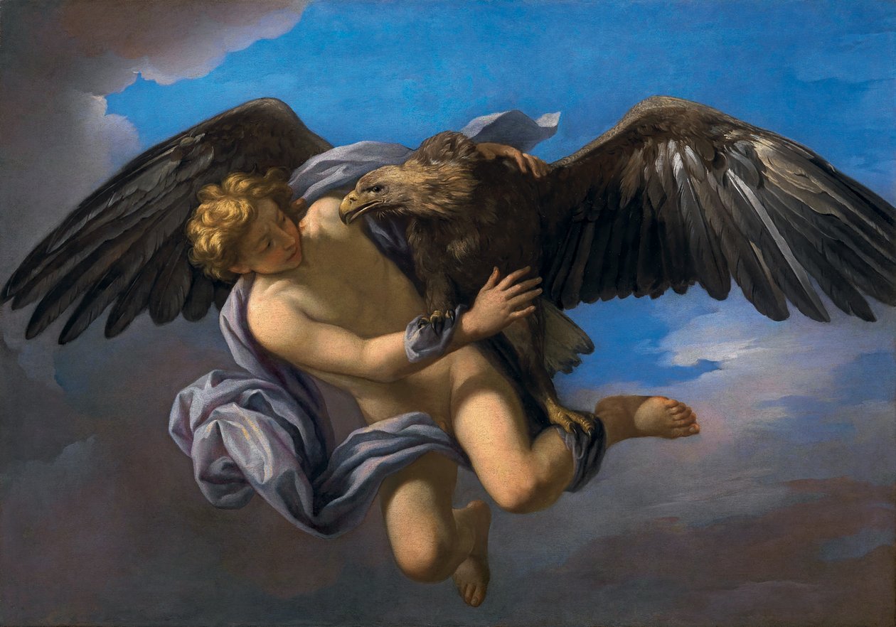 Ganymeden raiskaus, 1700. tekijältä Anton Domenico Gabbiani