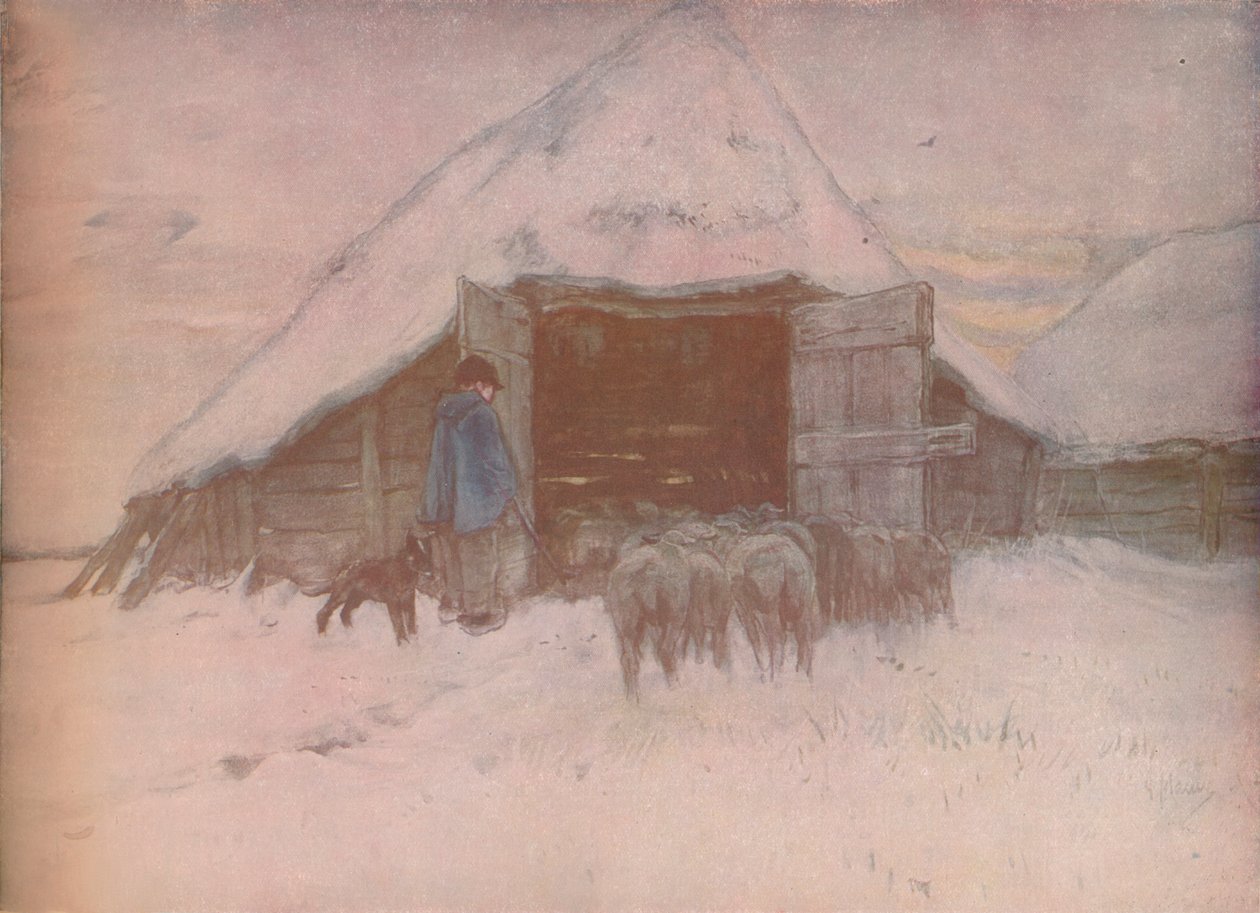 Talvi, c1870, 1918 tekijältä Anton Mauve