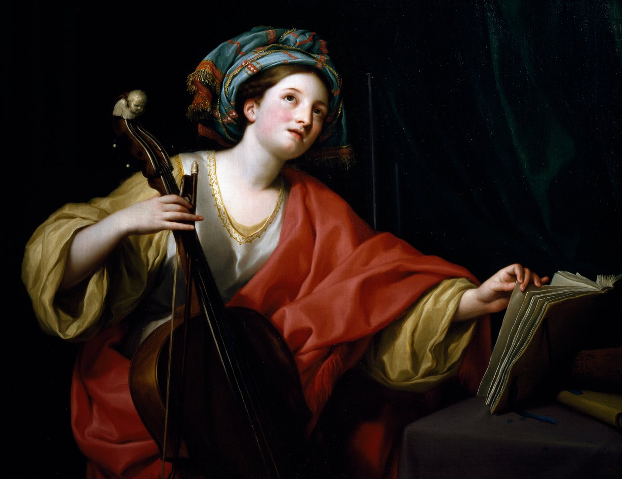 Pyhä Cecilia, kirjoittanut Anton Raphael Mengs tekijältä Anton Raphael Mengs