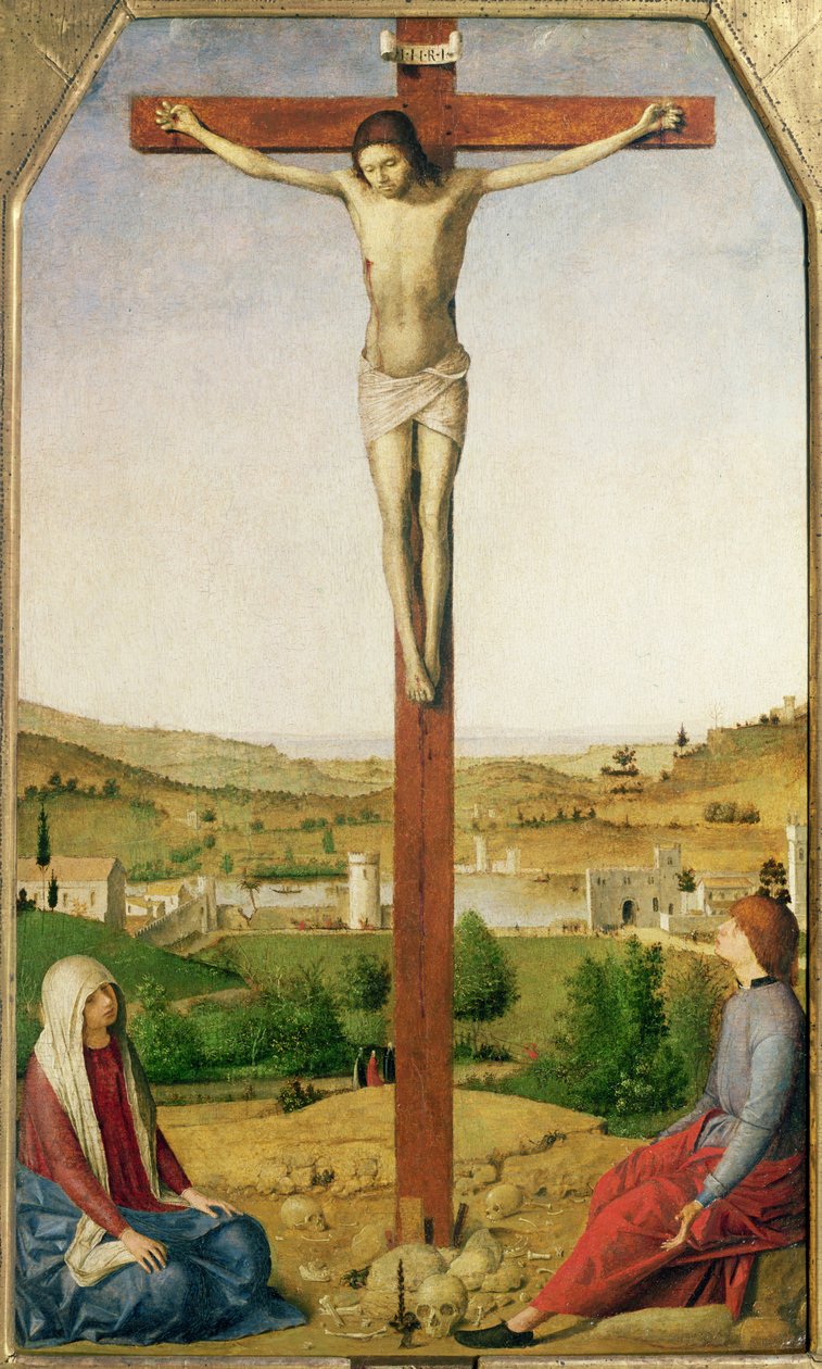 Ristiinnaulitseminen, 1475 (öljy puulle) tekijältä Antonello da Messina