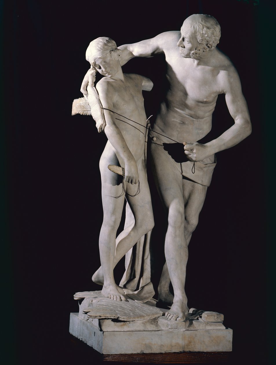 Daedalus ja Icarus (marmori) tekijältä Antonio Canova
