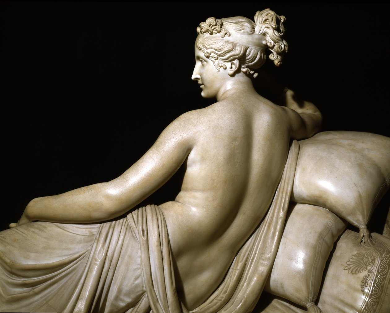 Pauline Bonaparte Venus Triumphantina, n. 1805-1808 (marmori) tekijältä Antonio Canova