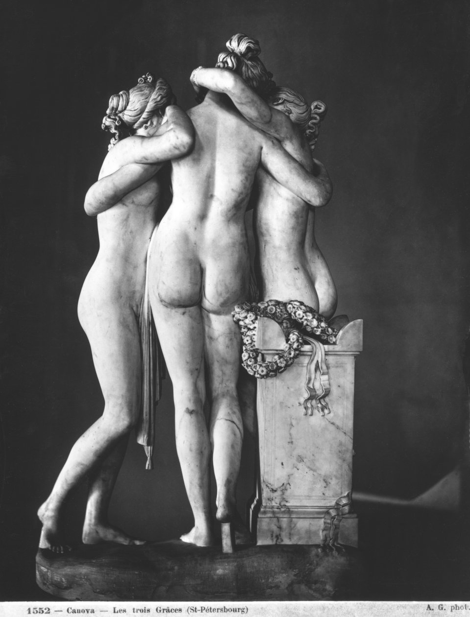 Three Graces, 1812-16 (marmori) (katso myös 266966 ja 266967) tekijältä Antonio Canova
