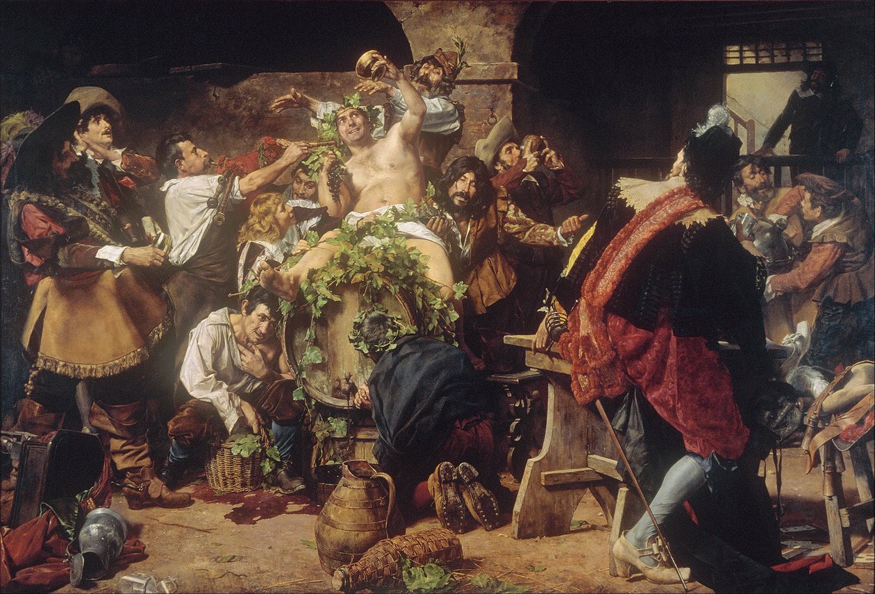 Humalaiset (Bacchanal) tekijältä Antonio Maria Fabres y Costa