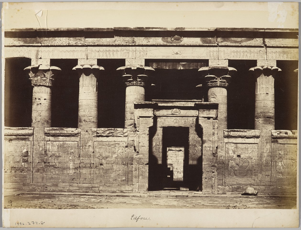 Edfu, Egypti tekijältä Antonio Beato