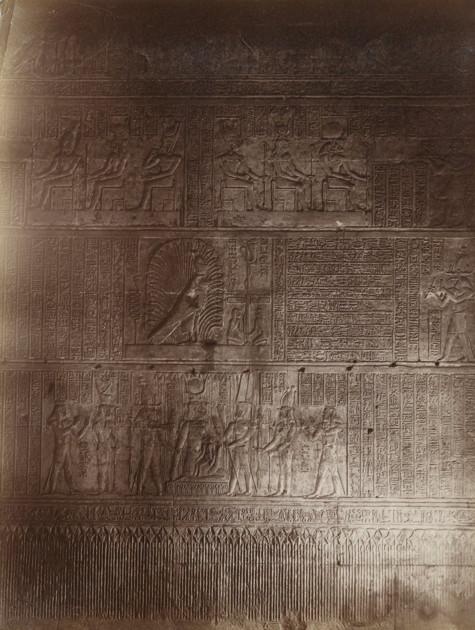 Sisäinen temppeli, Philae tekijältä Antonio Beato