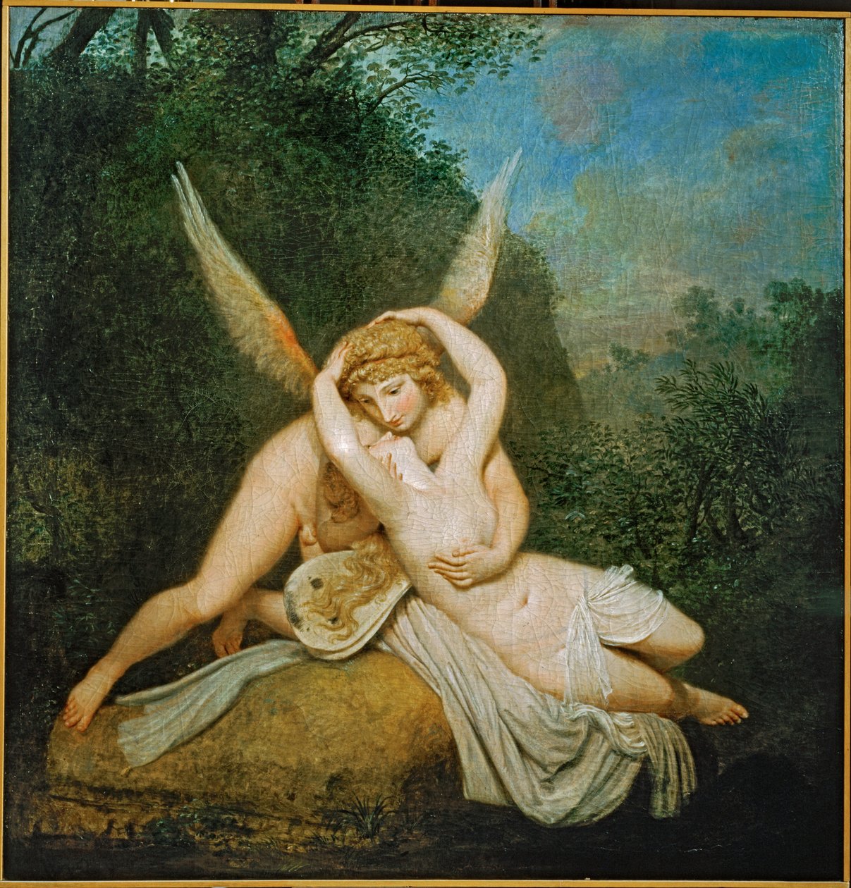 Amor ja Psyche ... (maalaus kankaalle) tekijältä Antonio Canova