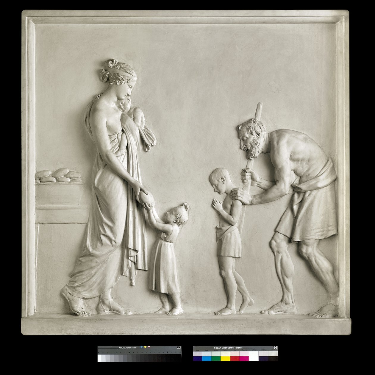 Nälkäisten ruokkiminen, 1795 (kipsi) tekijältä Antonio Canova