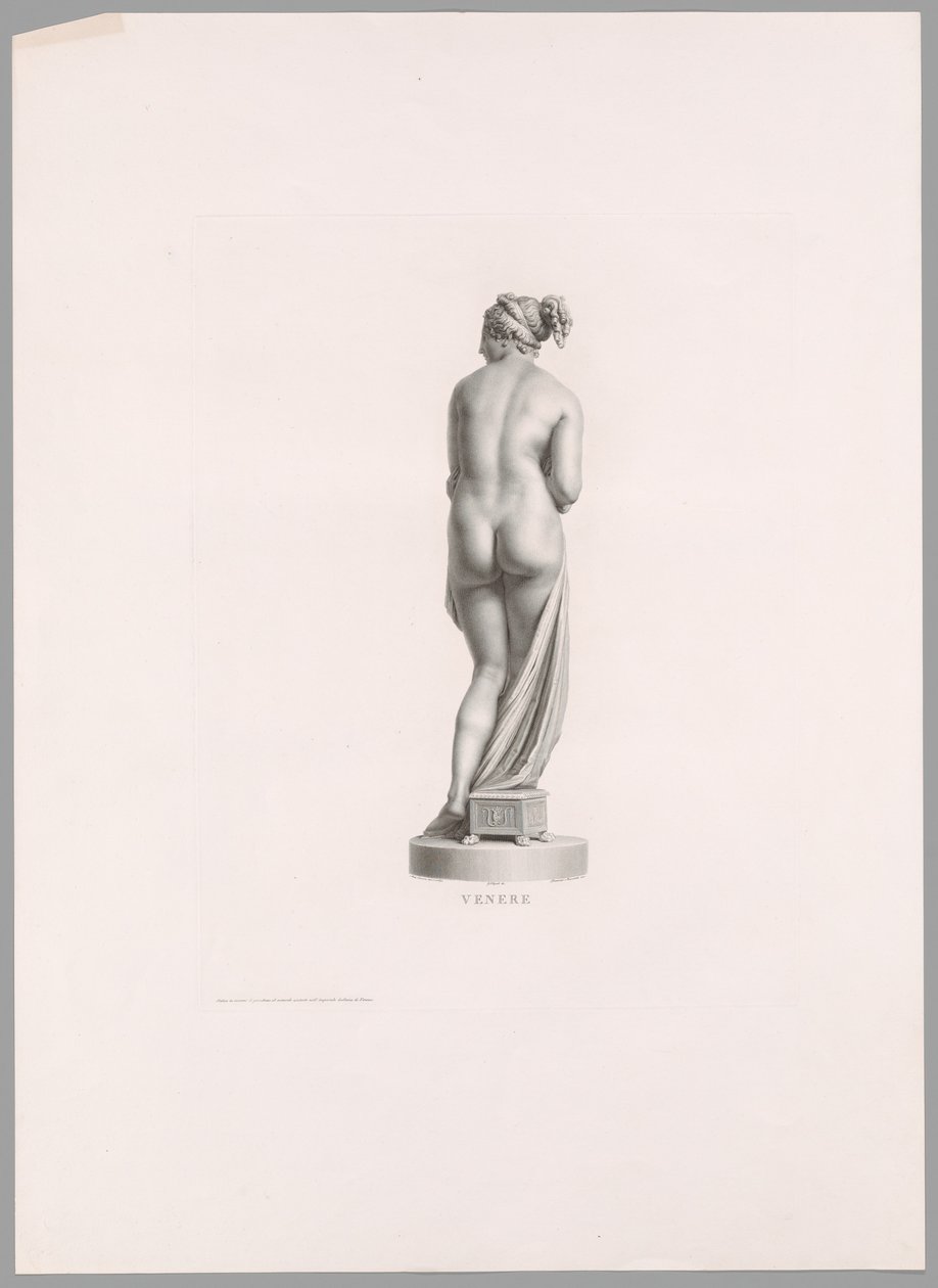 Venus, näkymä takaa, Canovan työstä tekijältä Antonio Canova
