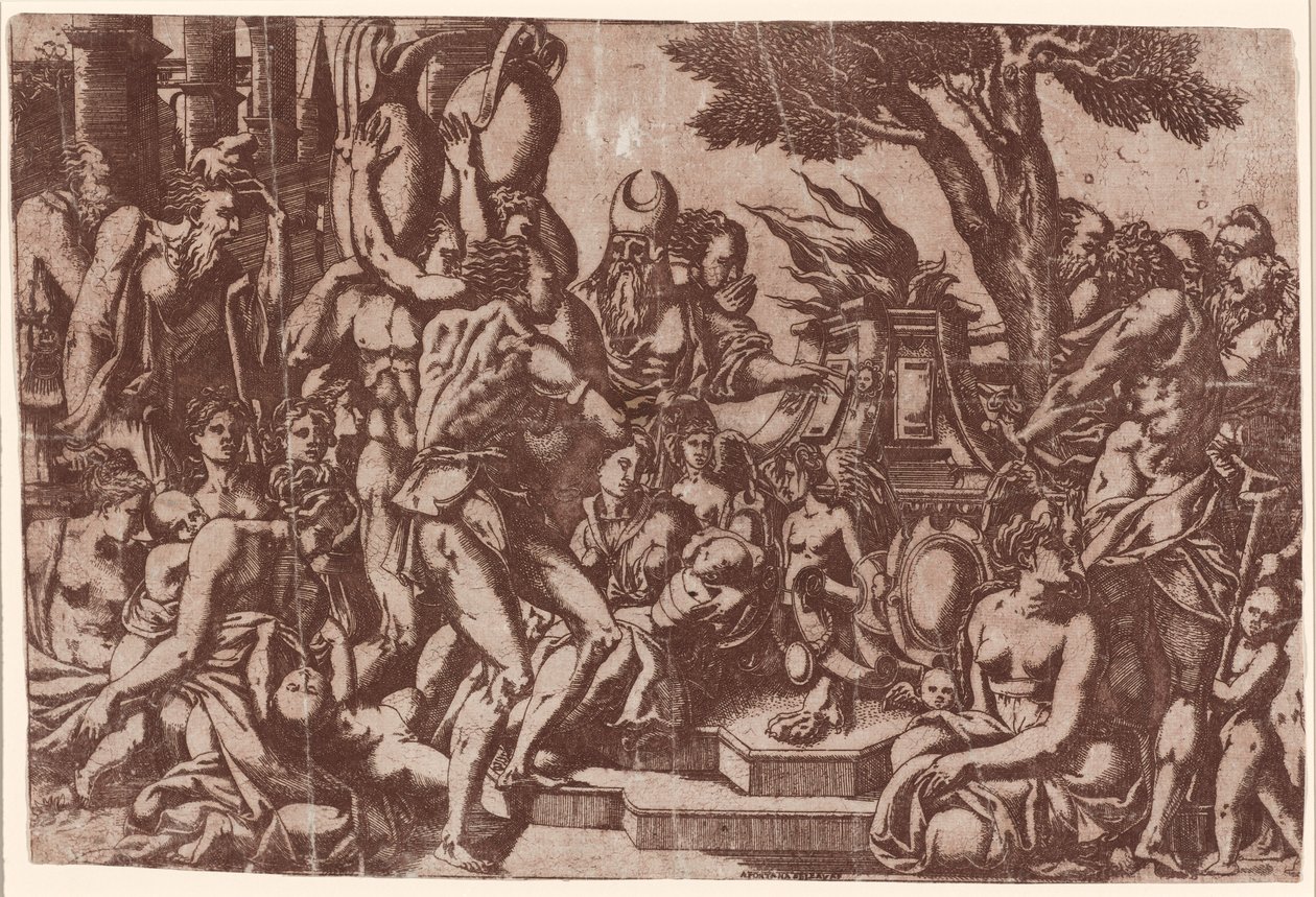 Uhri Priapukselle tekijältä Antonio Fantuzzi after Rosso Fiorentino