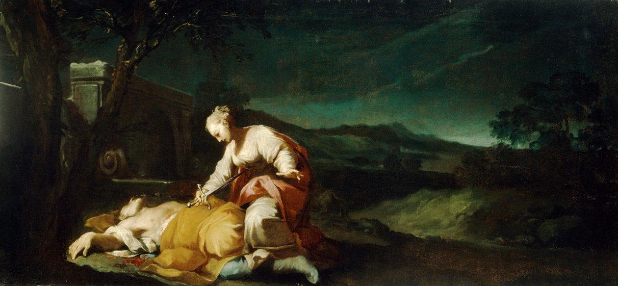 Pyramus ja Thisbe, Antonio Gionima (1697-1732). tekijältä Antonio Gionima