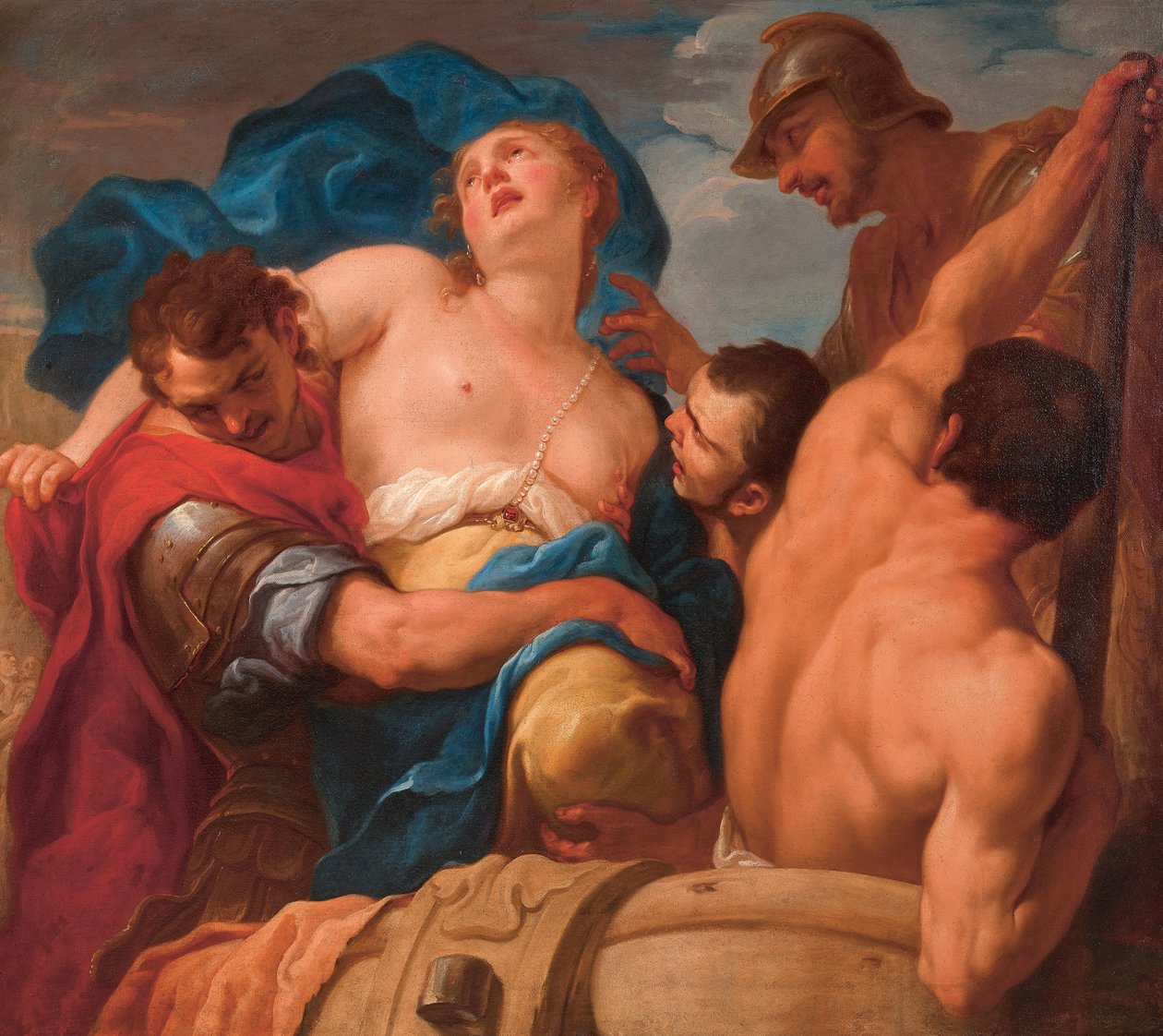 Helenin raiskaus, n. 1695. tekijältä Antonio Molinari