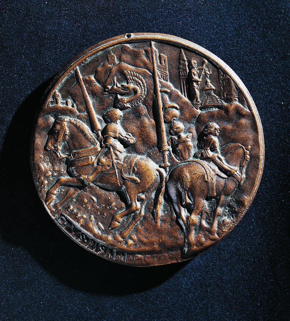 Filippo Maria Viscontin (1392-1447) mitali tekijältä Antonio Pisanello
