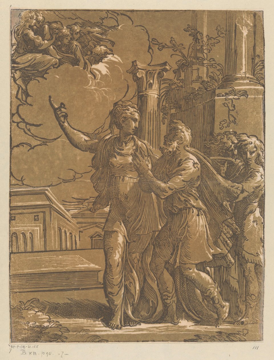 Keisari Augustus ja Tiburtine Sibyl tekijältä Antonio da Trento