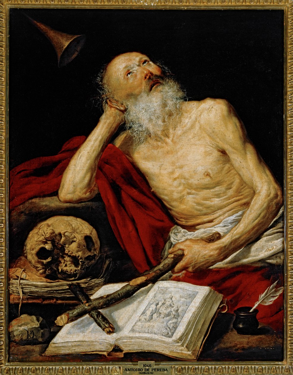 Saint Jerome ... (maalaus kankaalle) tekijältä Antonio de Pereda