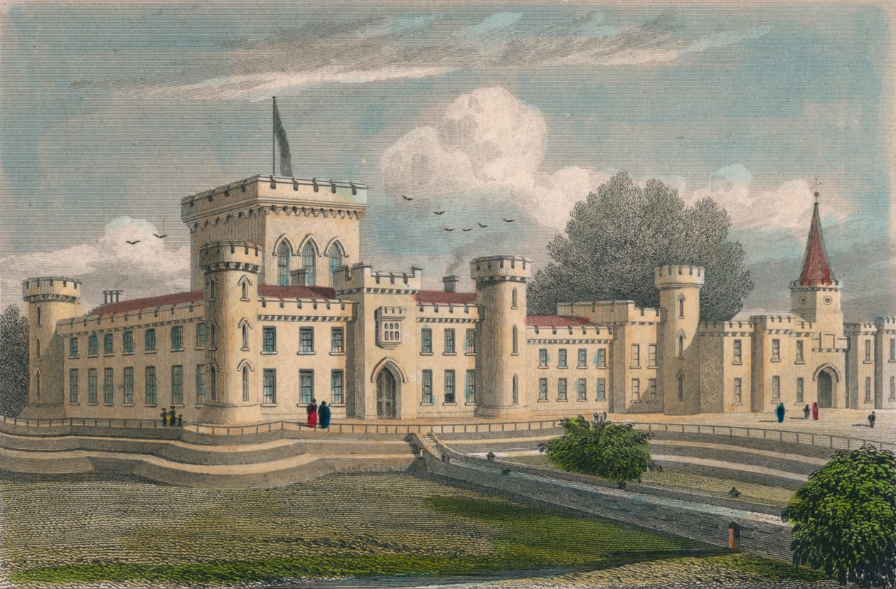 "Lee Place, Lanarkshire", 1828. tekijältä Archelaus Cruse