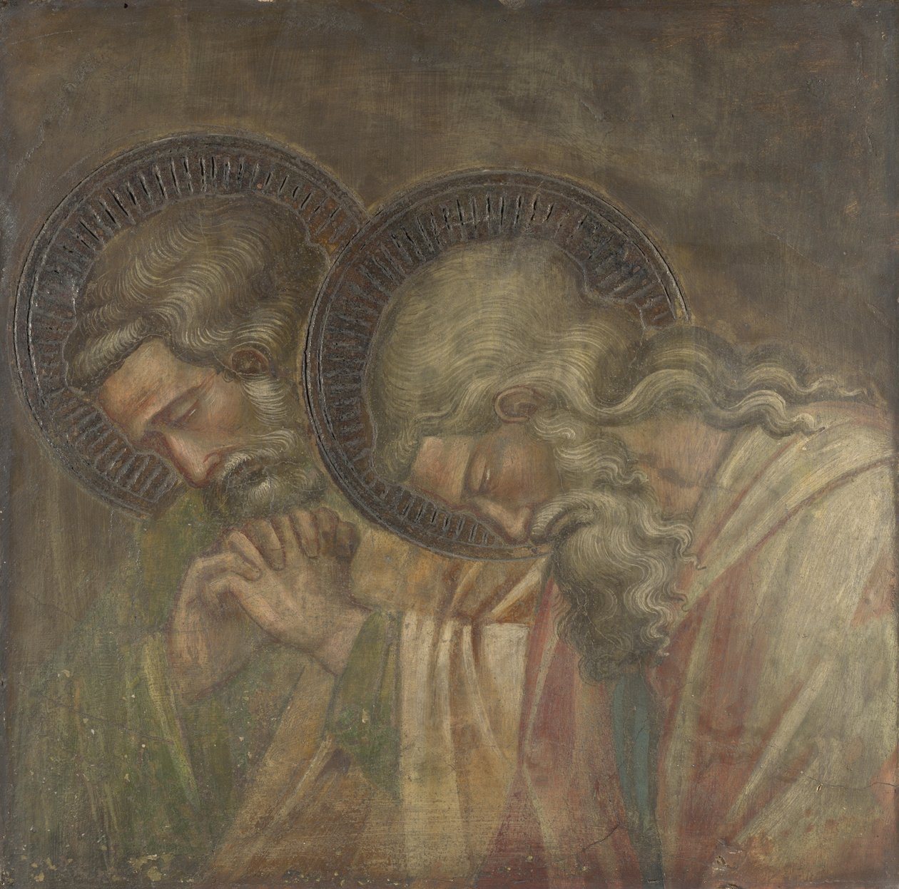 Two Haloed Mourners, noin 1390 tekijältä Aretino Spinello