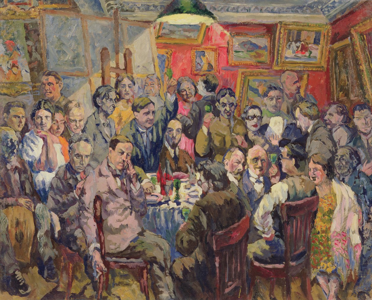 Moskovan taiteilijat, 1927 tekijältä Aristarkh Vasilievic Lentulov